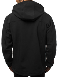 Kurtka męska softshell czarno-czerwona OZONEE GE/12269