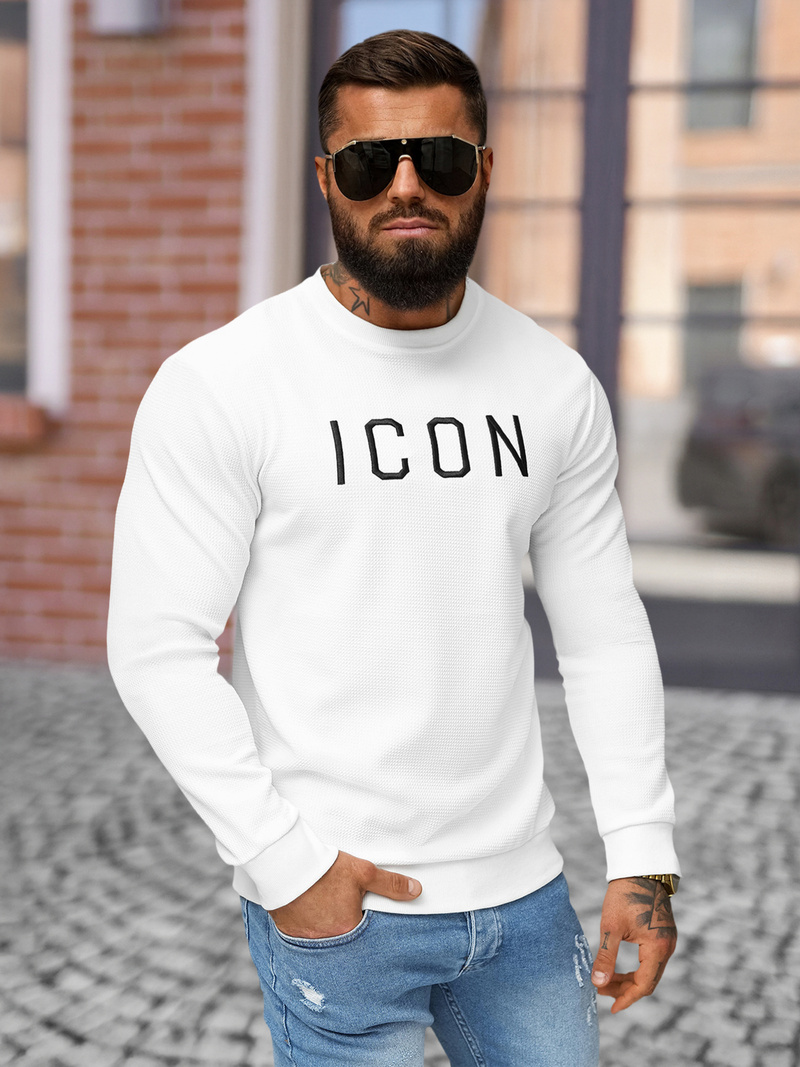 Bluza męska biała OZONEE O/D7394Z