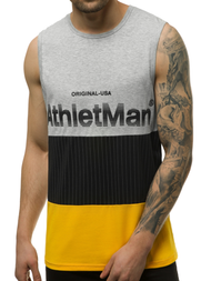 T-Shirt męski bez rękawów szary OZONEE JS/SS11065