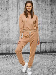 Жіночий спортивний костюм з двох частин Бежевi OZONEE O/12109