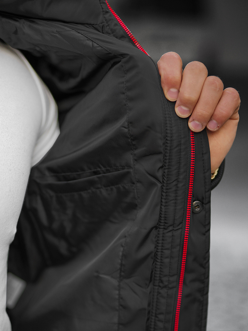 Куртка чоловіча Чорна OZONEE JB/JP1185Z