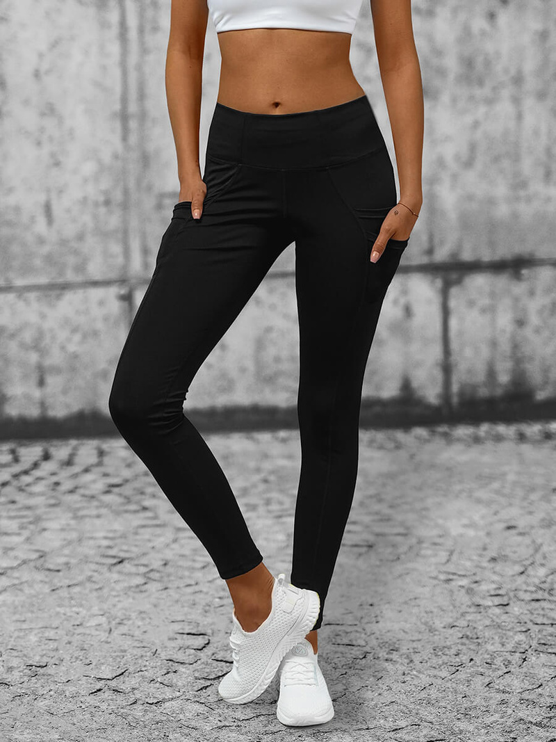 Legginsy damskie czarne OZONEE O/YY9265