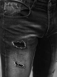 Spodnie jeansowe męskie czarne OZONEE NB/MP0116N