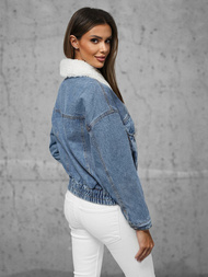 Kurtka damska jeansowa niebieska OZONEE O/Z02Z