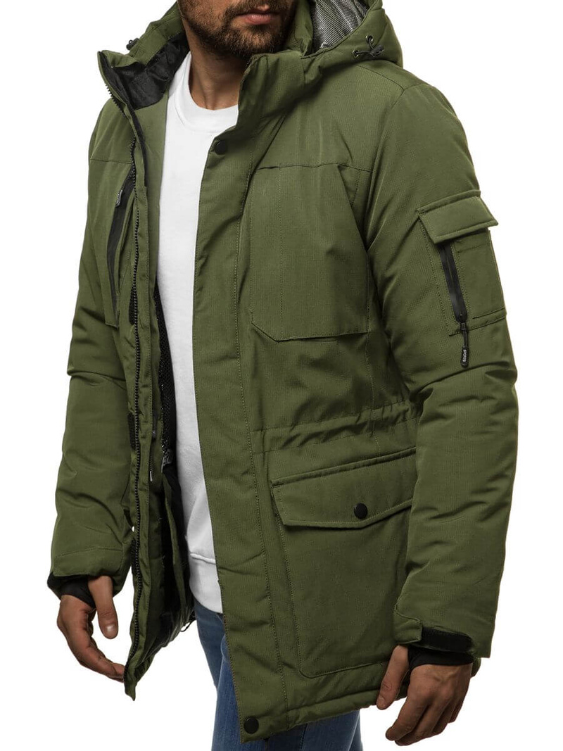 Kurtka zimowa męska khaki OZONEE O/9803