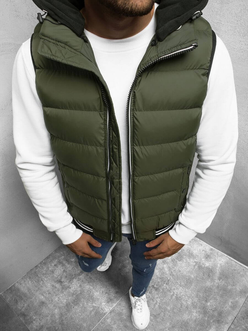 Безрукавка чоловіча Зелена OZONEE N/6879