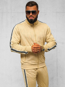 Komplet dresowy męski beżowy OZONEE O/3C101/2