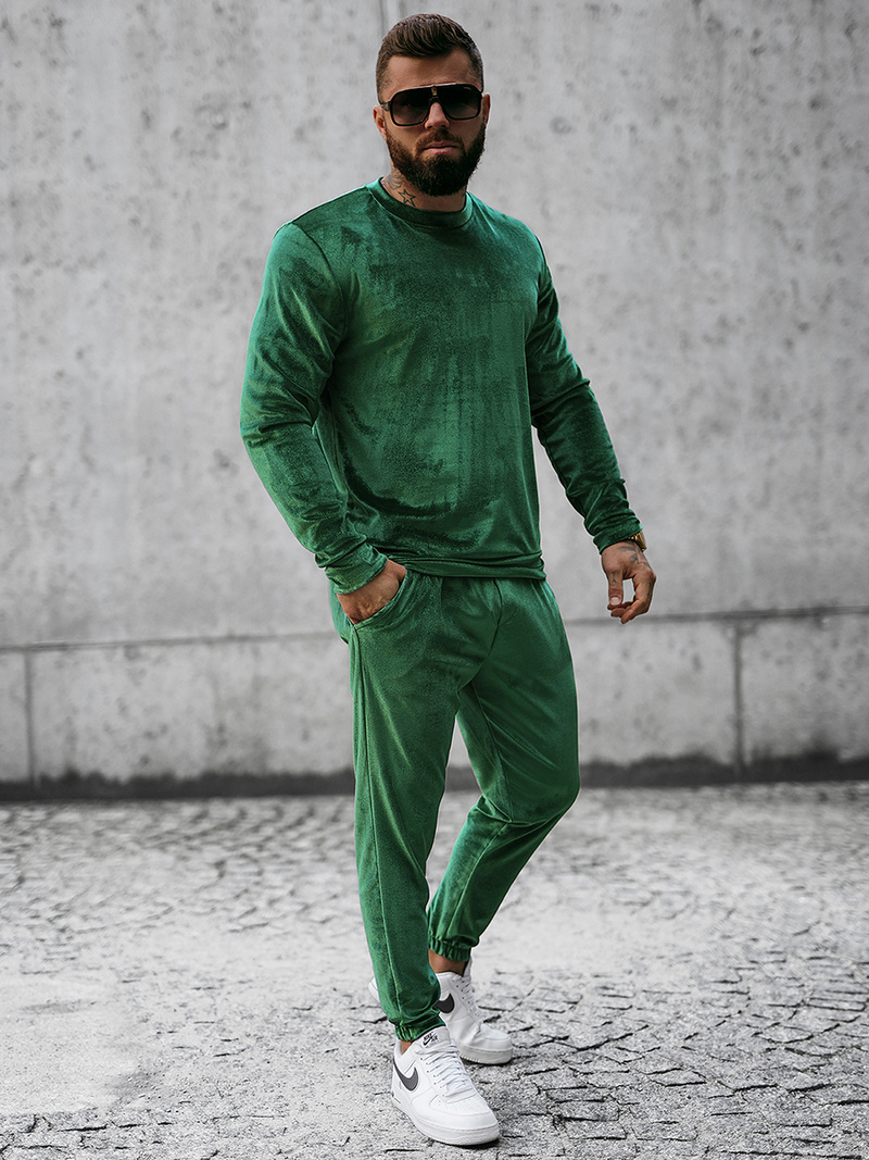 Спортивний костюм чоловічій Зелений OZONEE O/D7516