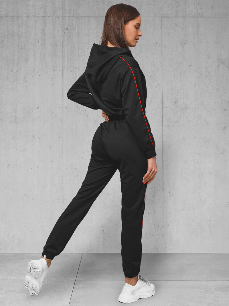 Жіночий спортивний костюм з двох частин Чорний OZONEE O/HW251213B