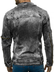 Kurtka męska jeans jasno-grafitowa OZONEE O/20147