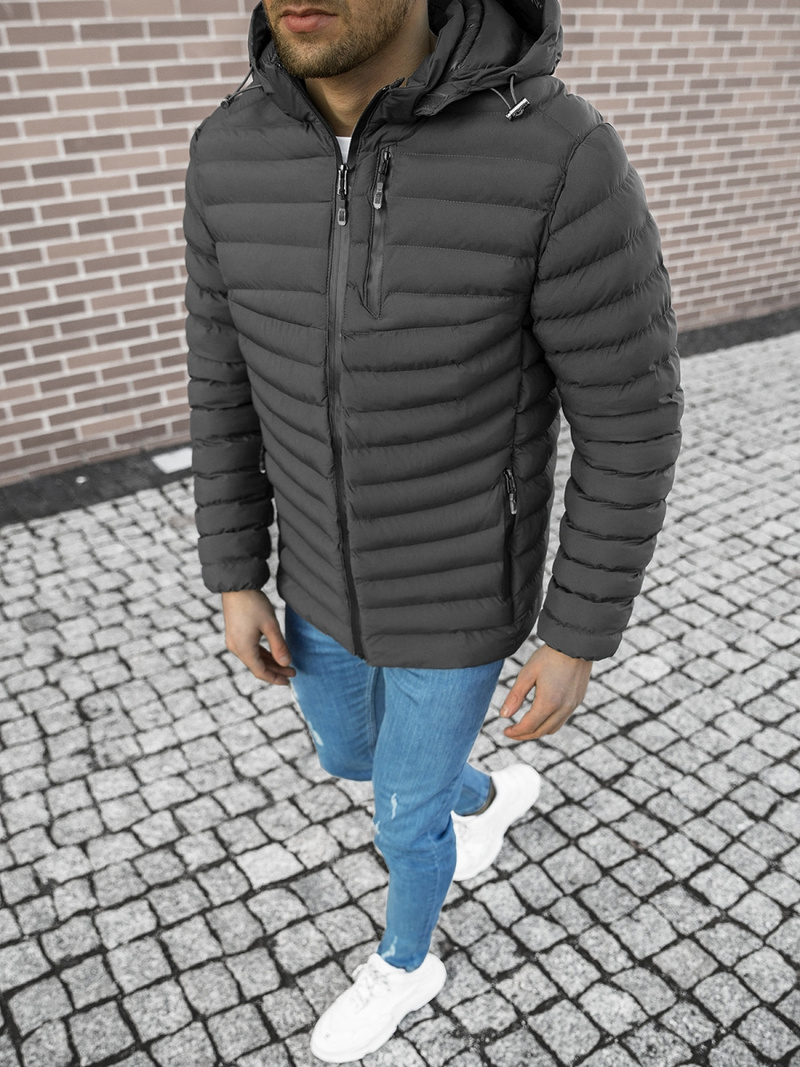 Куртка чоловіча Графітова OZONEE JS/M13057/105Z