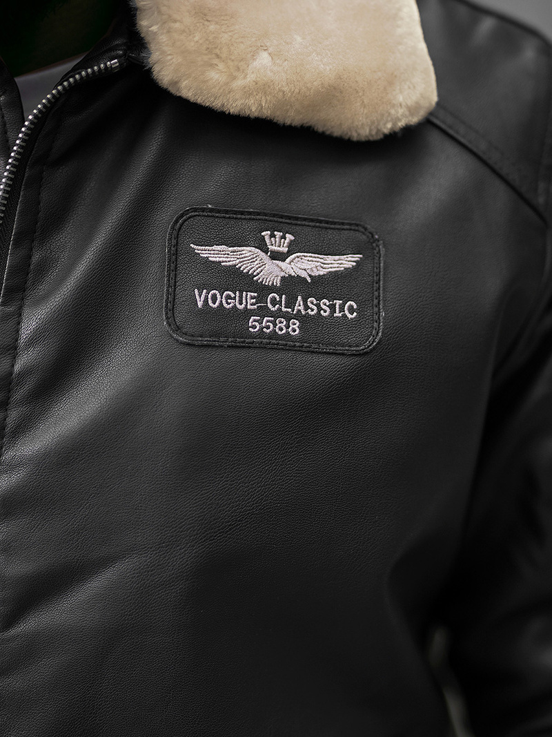 Kurtka męska pilotka czarna O/4811Z