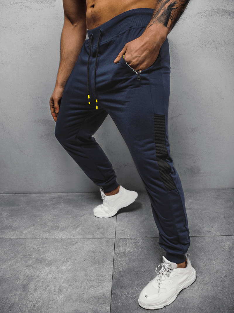 Spodnie dresowe męskie granatowe OZONEE JS/68K10212