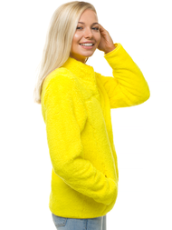 Bluza rozpinana damska żółta OZONEE JS/HH006/26