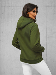 Bluza z kapturem damska khaki OZONEE JS/W02Z