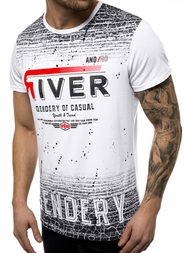 T-Shirt męski biały OZONEE JS/SS10960