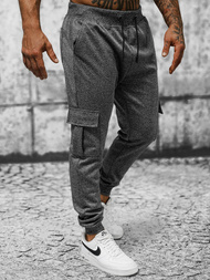 Spodnie dresowe męskie grafitowe OZONEE JS/8K1130/5