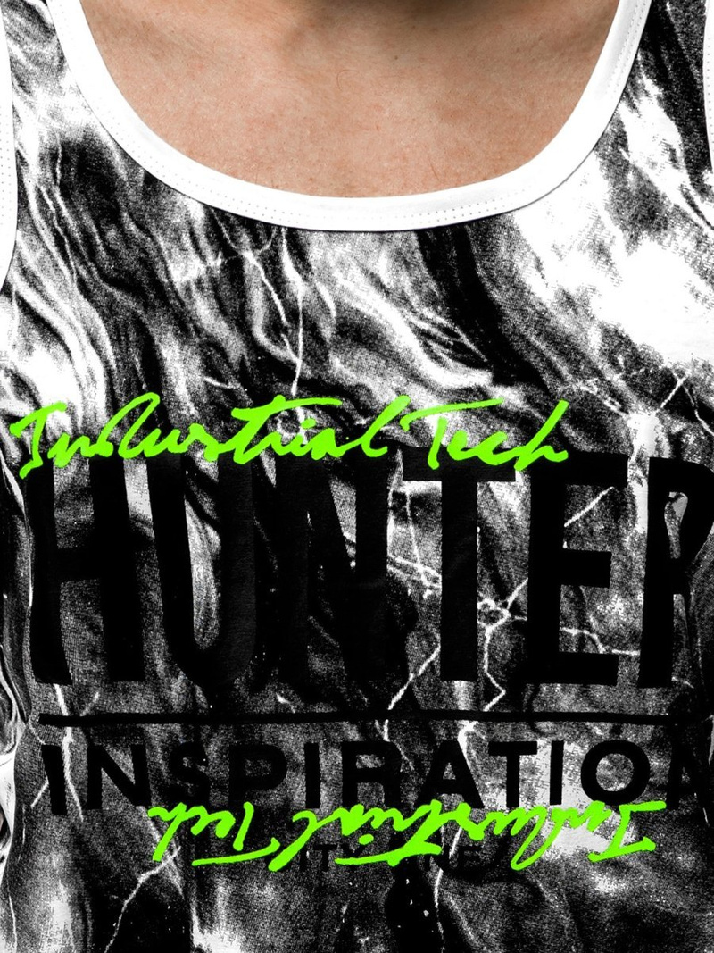 T-Shirt męski bez rękawów biały OZONEE JS/SS11033Z