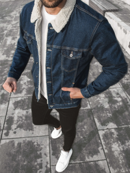 Куртка чоловіча джинсова Темно-Синя OZONEE O/W1074