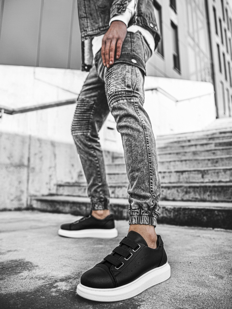 Снікерси Чорно-Бiлi OZONEE CH/253