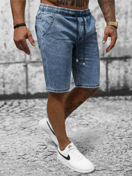 Spodenki męskie jeansowe niebieskie OZONEE NB/MP0273BS