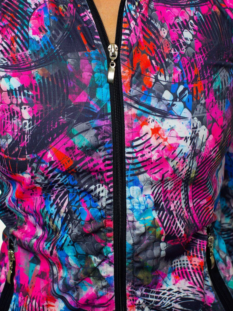 Жіночий спортивний костюм з трьох частин Кольоровий OZONEE O/MS017