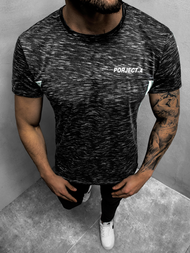 T-Shirt męski czarny OZONEE JS/SS11126Z