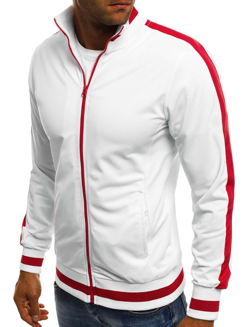 Bluza męska rozpinana biała OZONEE O/2126