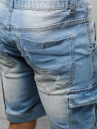 Spodenki męskie jeansowe jasnoniebieskie OZONEE NB/MP0039/1BC