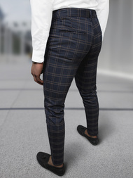 Spodnie męskie chino materiałowe granatowe OZONEE DJ/5632