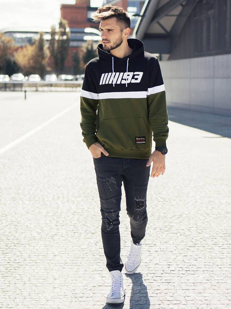 Bluza męska zielona OZONEE A/0963Z