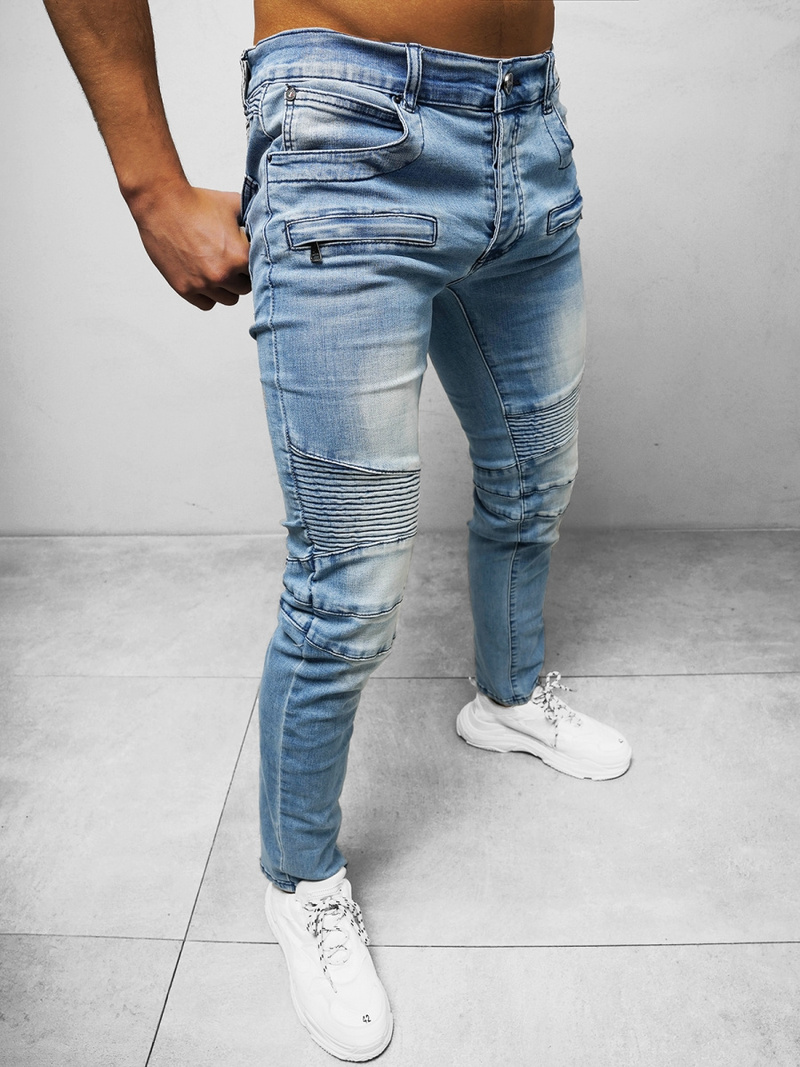 Чоловічі джинси Яскраво-Синi OZONEE NB/MP0029BC