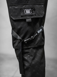 Spodnie dresowe męskie czarne OZONEE O/PS6021