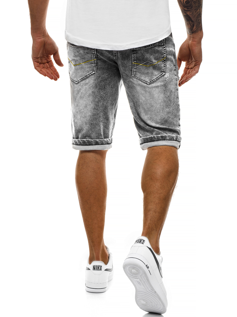 Шорти джинсові чоловічі Темно-сірі OZONEE RF/HY348