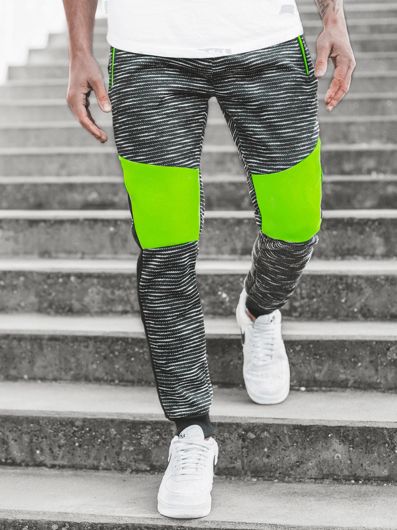 Spodnie dresowe męskie grafitowe OZONEE JS/K60005