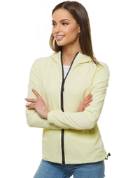 Kurtka przejściowa damska jasno-żółta OZONEE JS/HH036/59