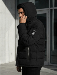 Kurtka męska pikowana czarna OZONEE JS/31M5077/392