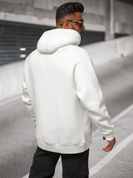 Bluza z kapturem oversize biała OZONEE O/SWE23040Z