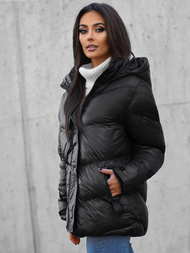 Kurtka zimowa damska czarna OZONEE JS/M23065/392