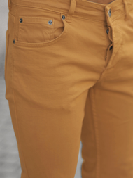 Spodnie jeansowe męskie camelowe OZONEE E/5388/01