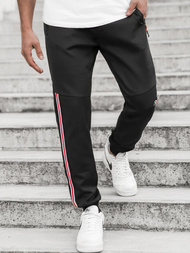 Spodnie dresowe męskie czarne OZONEE JS/K20025Z