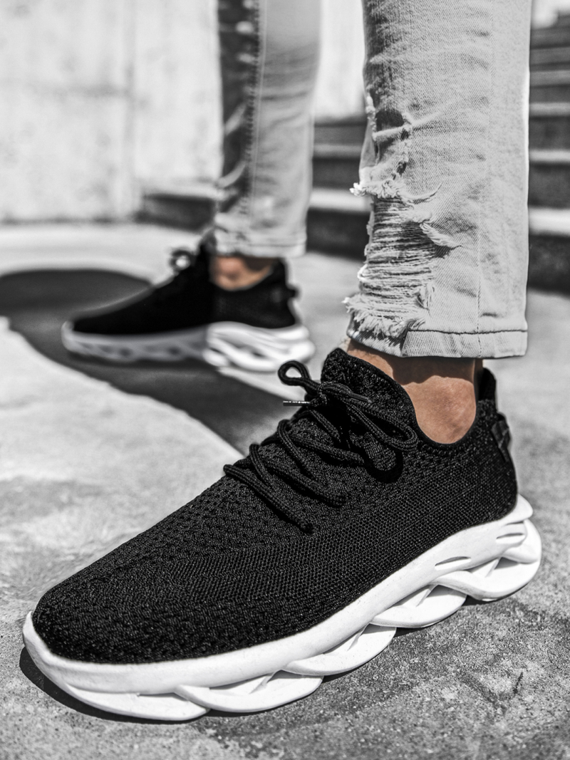 Снікерси чоловічі Чорнi OZONEE B/2051/20