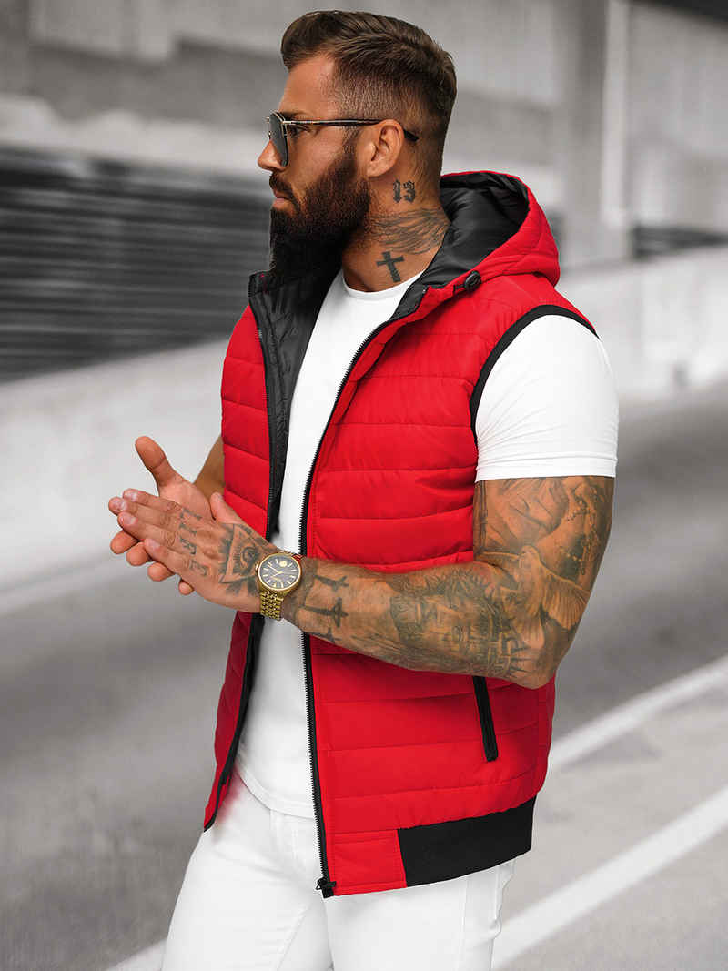 Безрукавка чоловіча Червона OZONEE JS/MY88Z