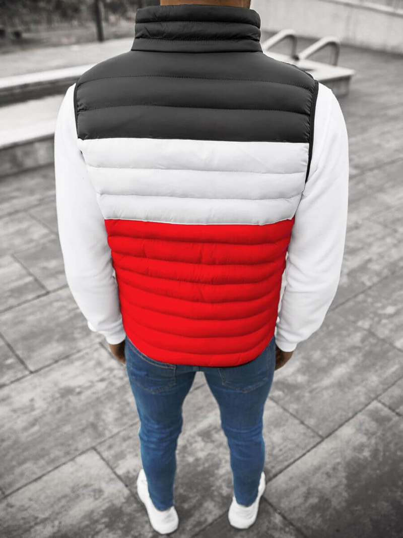 Безрукавка чоловіча Чорно-Червона OZONEE JS/M13076/270Z