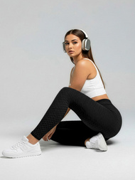 Legginsy damskie czarne OZONEE JS/17K592/3Z