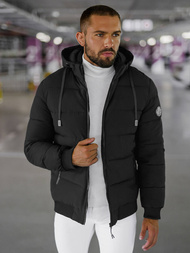 Куртка зимова чоловіча чорна OZONEE JS/31M5023/392Z