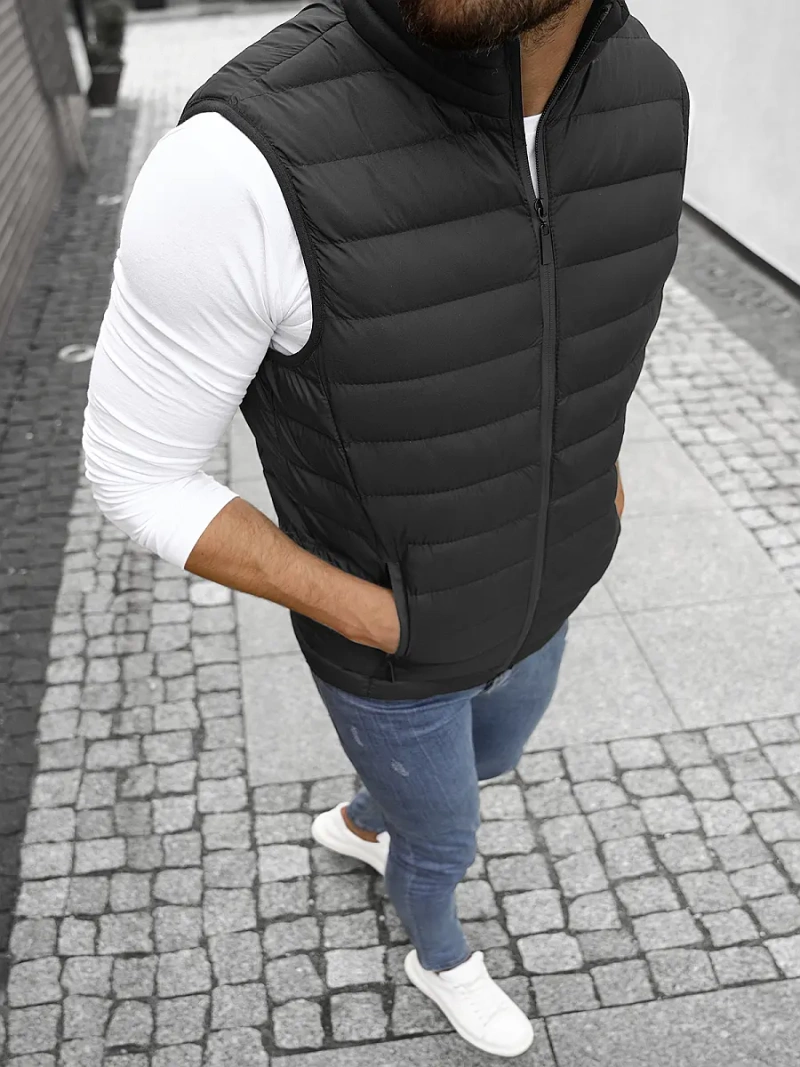 Безрукавка чоловіча Чорна OZONEE JS/M711/392