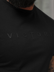 Футболка чоловіча чорна OZONEE NB/MT3138