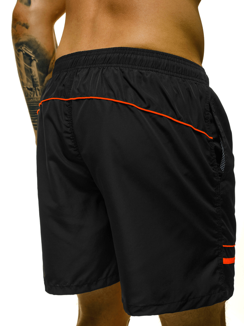 Шорти чоловічі чорно-оранжевий OZONEE O/YW07007/1/48