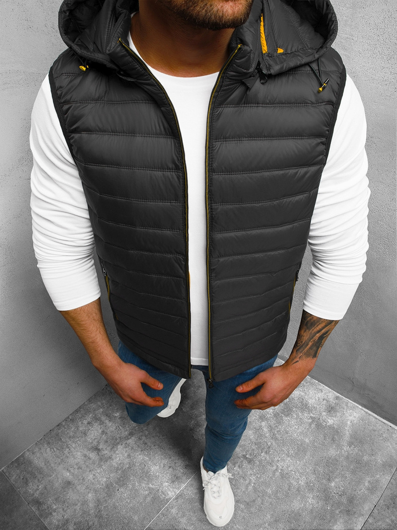 Безрукавка чоловіча Чорна OZONEE N/7108/1